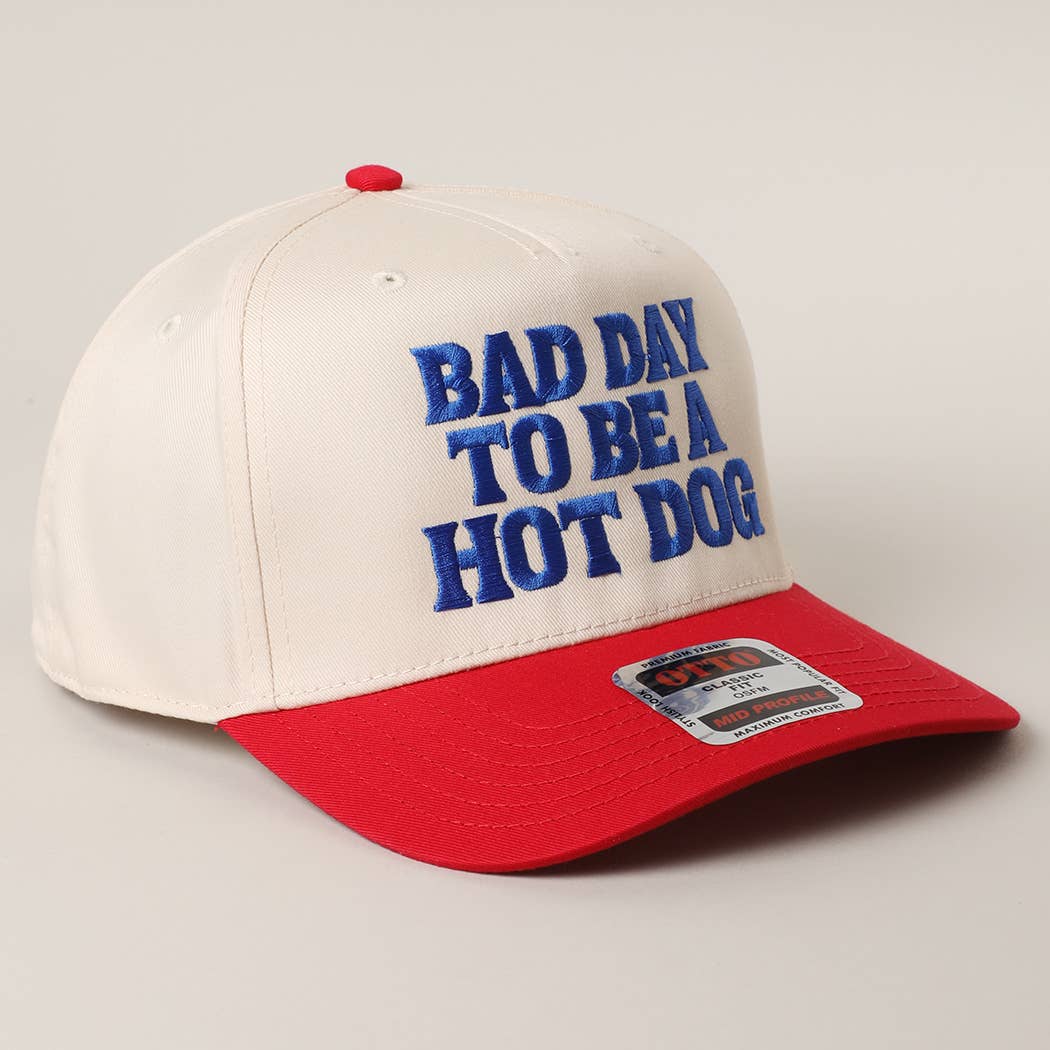 Fashion City - Wholesale Trucker Hat - Unisex - BAD DAY TO BE A HOT DOG Embroidered Trucker Hat 8