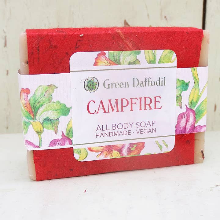 Campfire Natural Handmade Bar Soap - Outdoor Living for wholesale by Green Daffodil Bath & Body