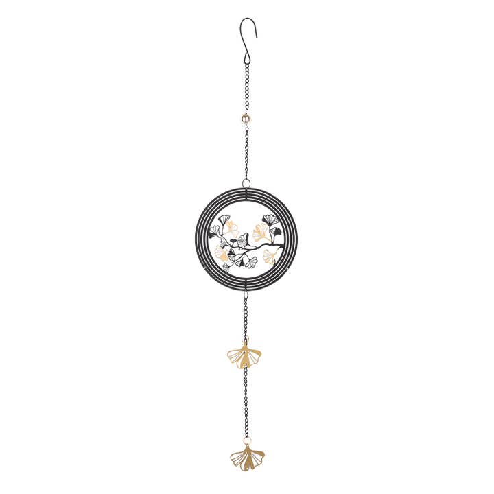 Hänger Rund Ginkgo H.64 Cm für den Großhandel von Gilde Handwerk Macrander GmbH & Co. KG