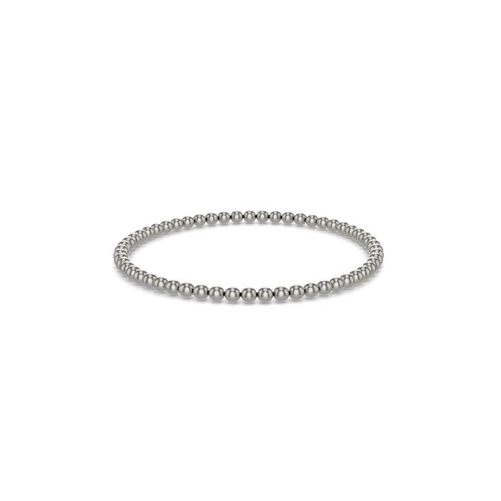 4MM Silver Ball Bracelet for wholesale on Faire