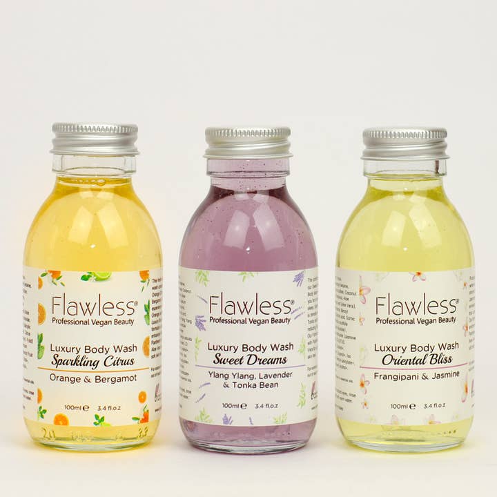 Flawless - Wholesale Body Wash/Shower Gel - Luxury Body Wash Gift Set - 3 x 100ml