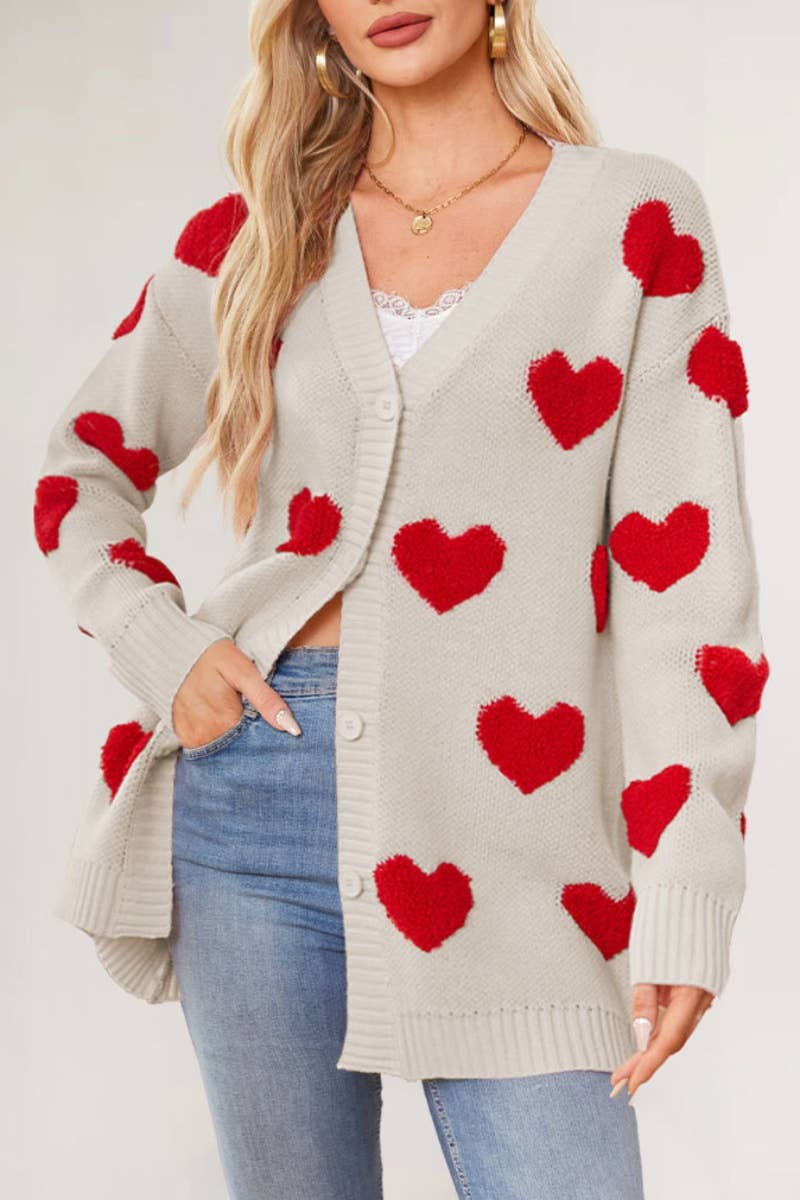 NINEXIS - Wholesale Cardigan - Women's - CWOCAL1826_LONG LOVE BUTTON LONG SLEEVE SWEATER CARDIGAN9