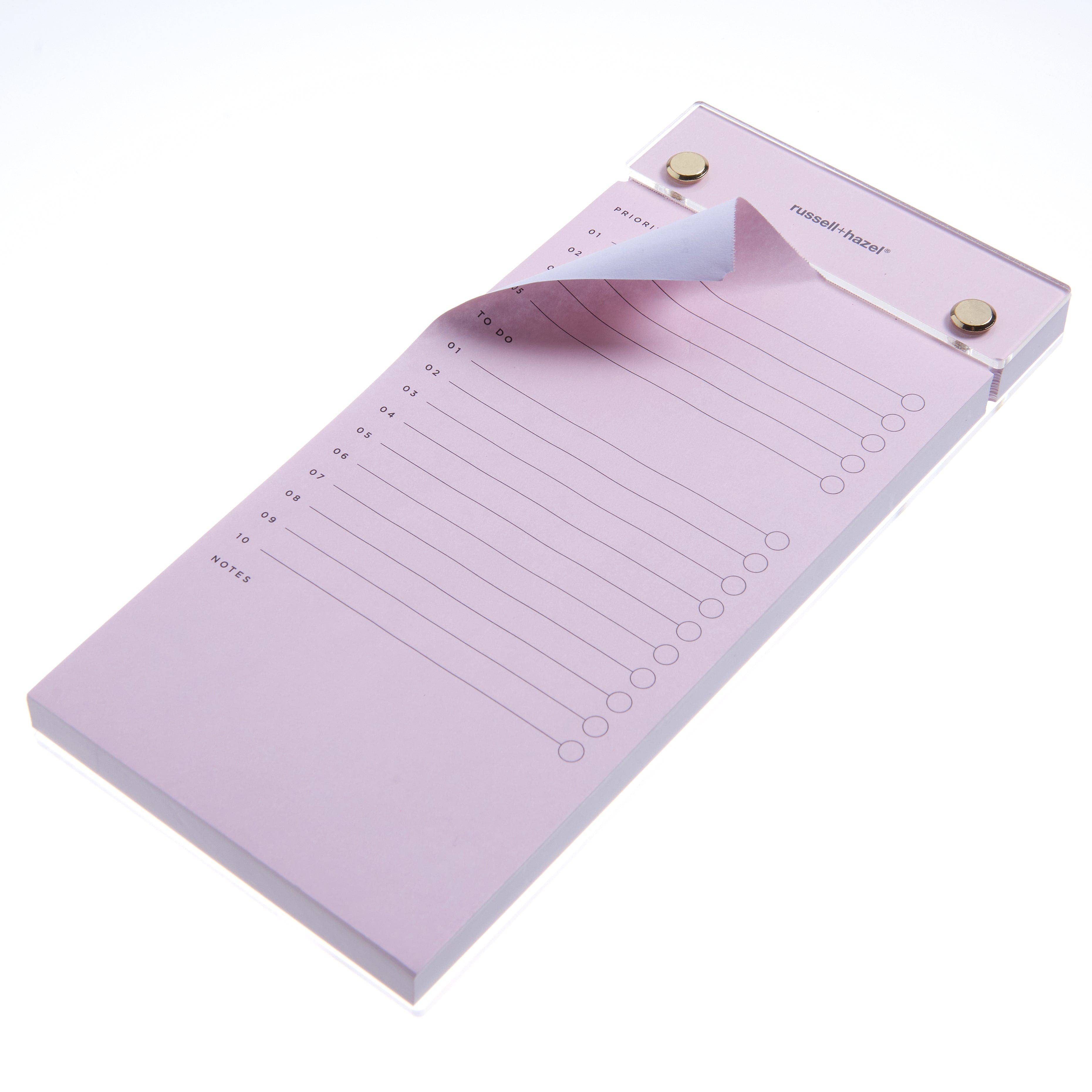 russell+hazel - Wholesale Notepad - Acrylic Listpad - Blush1