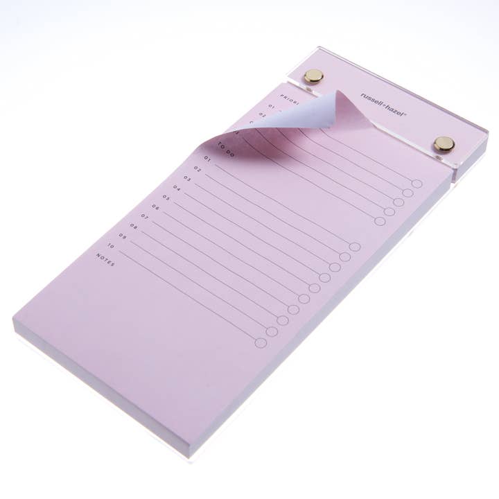 russell+hazel - Wholesale Notepad - Acrylic Listpad - Blush1