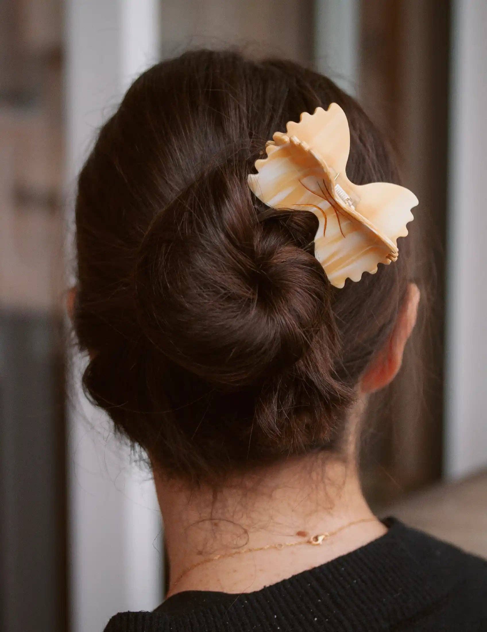 Joanna Behar - Wholesale Hair Pin - NEW! Farfalle bow tie pasta hair claw clip1