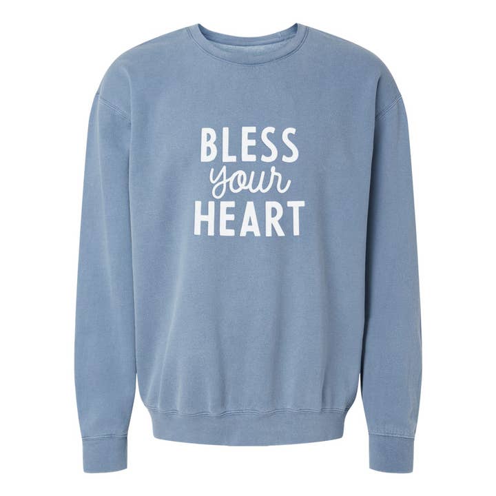 Frankie Jean - Wholesale Graphic Sweatshirt - Unisex - Bless Your Heart Washed Sweatshirt8