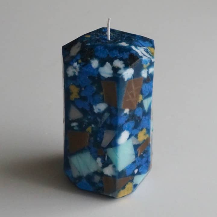 Home Decor Candles Azurite Crystal Candles Crystal Decor for wholesale by House of Shokunin