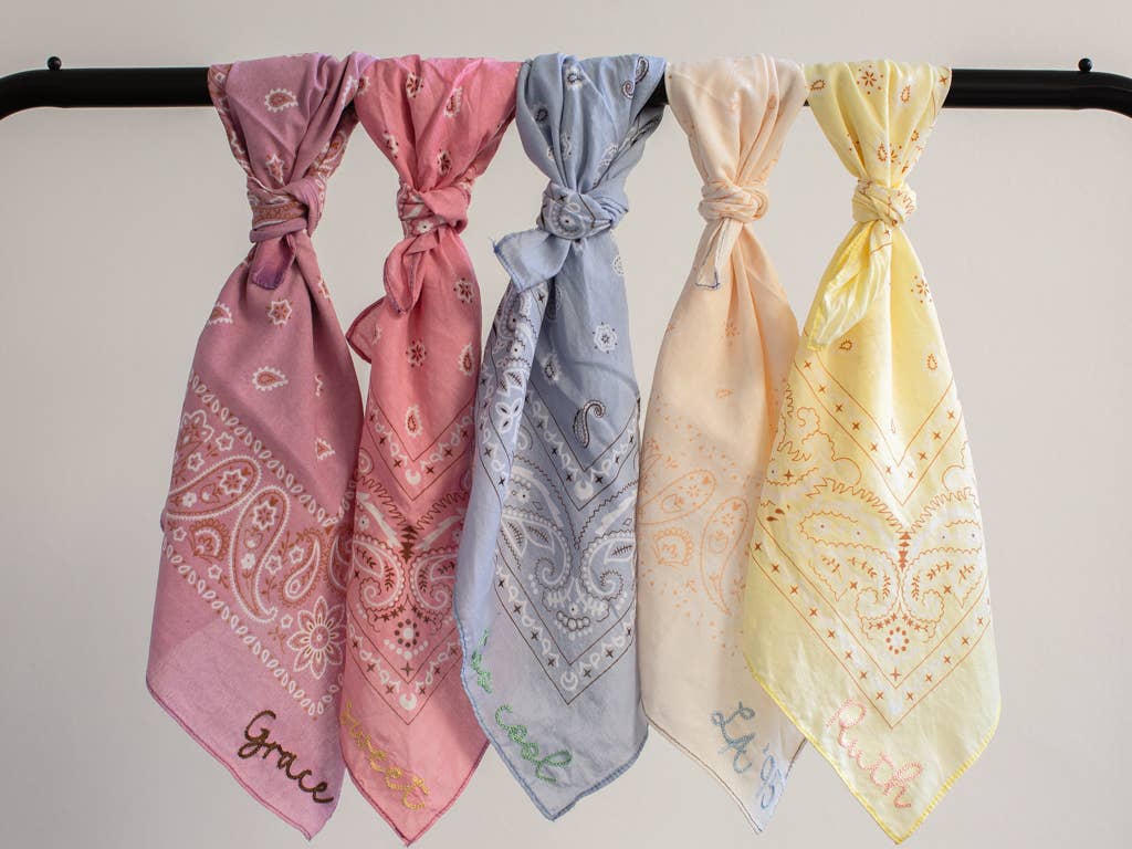 Magill - Wholesale Bandana - Women's - Embroidered Bandanas Custom Embroidered with Name2