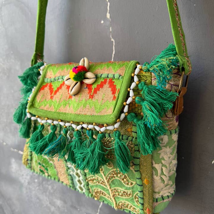 GYPSY STUDIO - Wholesale Shoulder Bag - Women's - Colorful Banjara Purse with Sequin & Thread Work Bag4