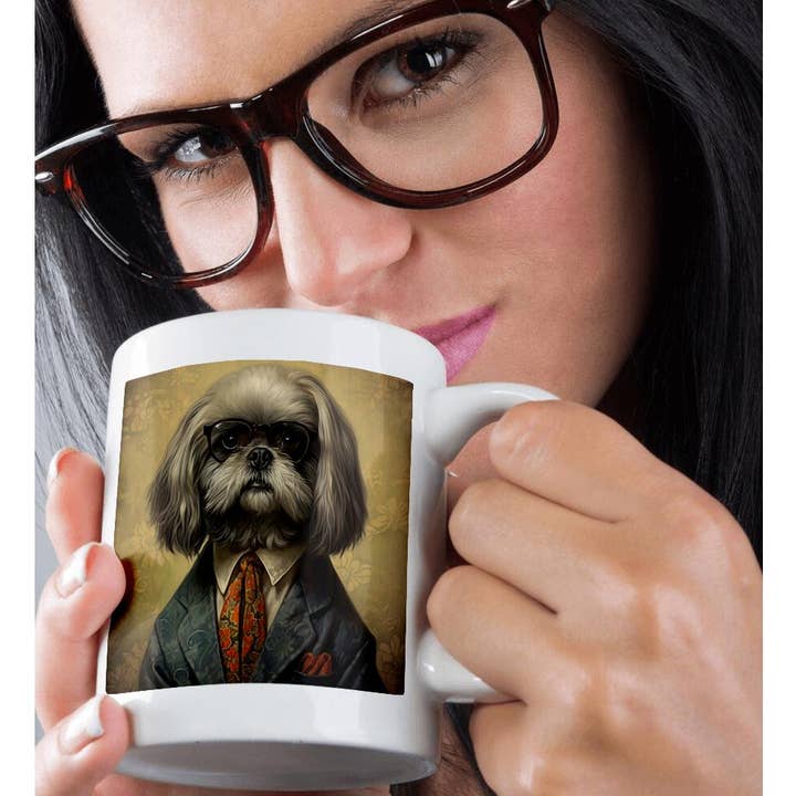 3dRose - Wholesale Coffee Mug - 3dRose, Traditional formal portrait of a Shih Tzu, Mug9