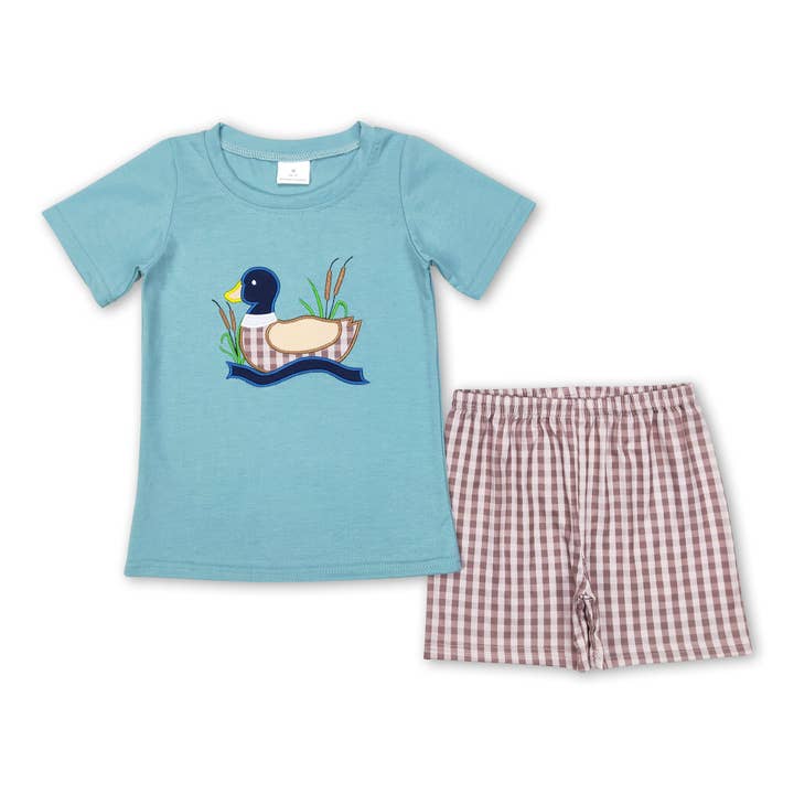 Yawoo Garments - Vente Ensemble de vêtements – bébé - Vêtements d'été brodés en forme de canard pour bébés garçons