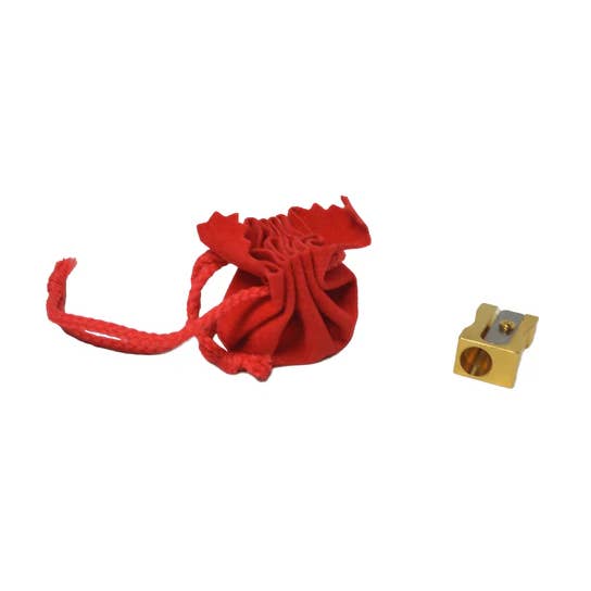 KUM - 24-Carat Gold or Chrome Plated 1-hole Pencil Sharpener for wholesale by Papier Plume