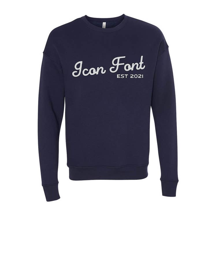 Local Supply Club - Wholesale Graphic Sweatshirt - Unisex - Overstock Navy Bella 3945 - Any Design You Choose!