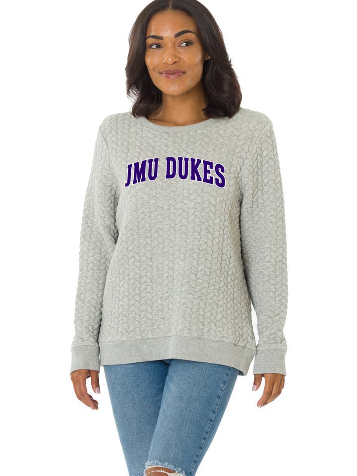 JMU Dukes Kinsley Sweatshirt for wholesale by Flying Colors Apparel