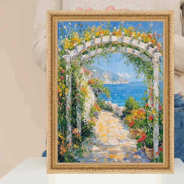 Italian Bright Gold Beaded Picture Frame 24x30 frame for wholesale by Modern Memory Design Picture Frames