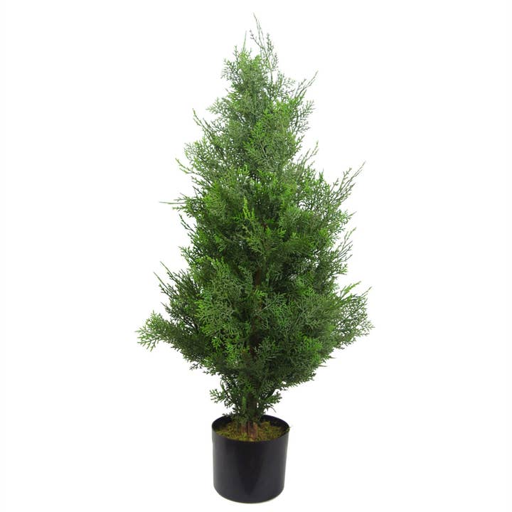 Leaf Design UK LTD – wholesale Artificial plant – Cypress Cedar Topiary Tree Artificial 90cm Realistic Plant