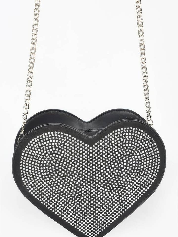 Hot Fix Heart Shape Bag for wholesale by CC Wholesale Clothing