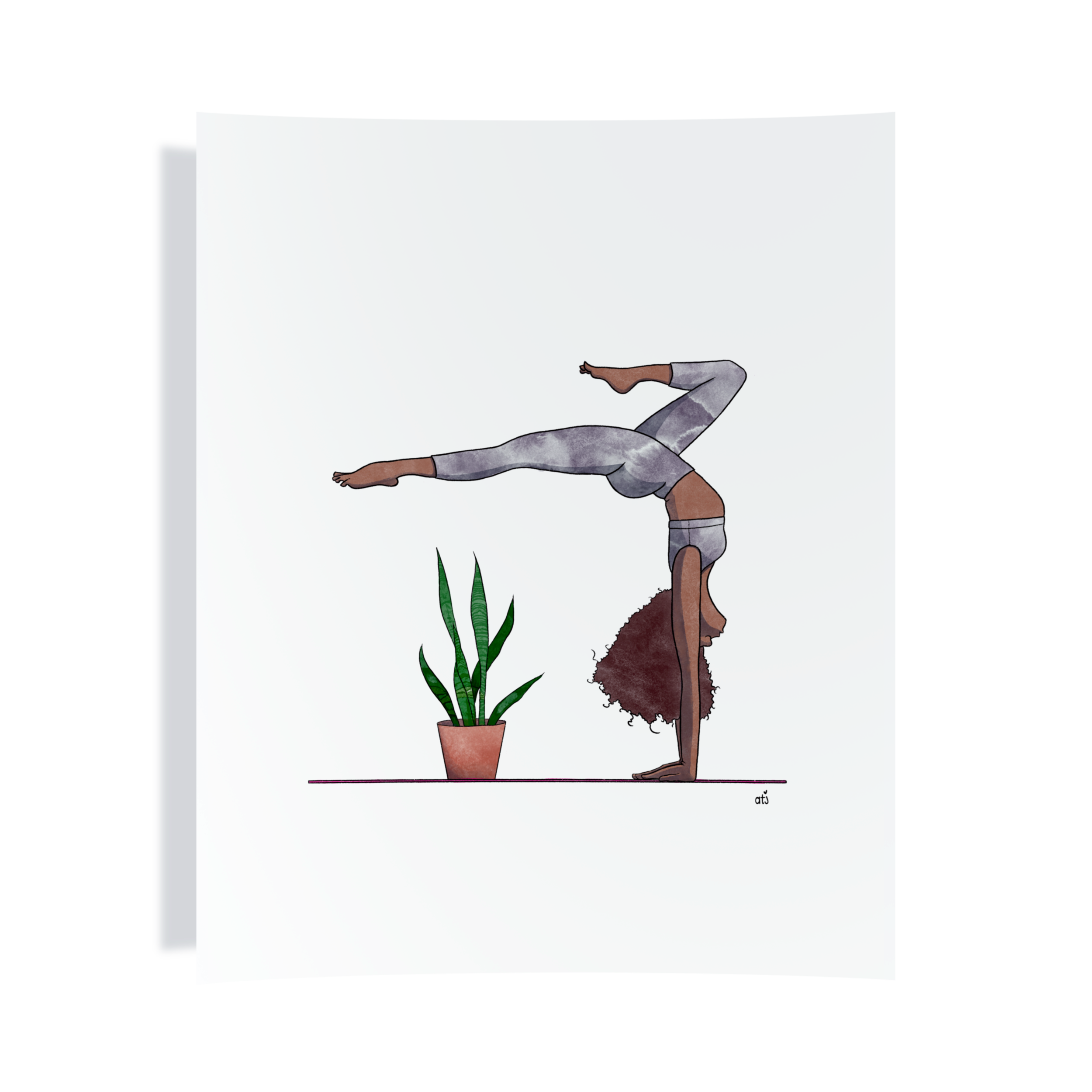Ashytj Creates LLC - Wholesale Art Print - Black Womxn Do Yoga (Wholesale)0