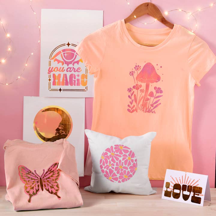 Bright Stripes - Wholesale DIY Craft Kit - Wish*Craft Print Making Studio