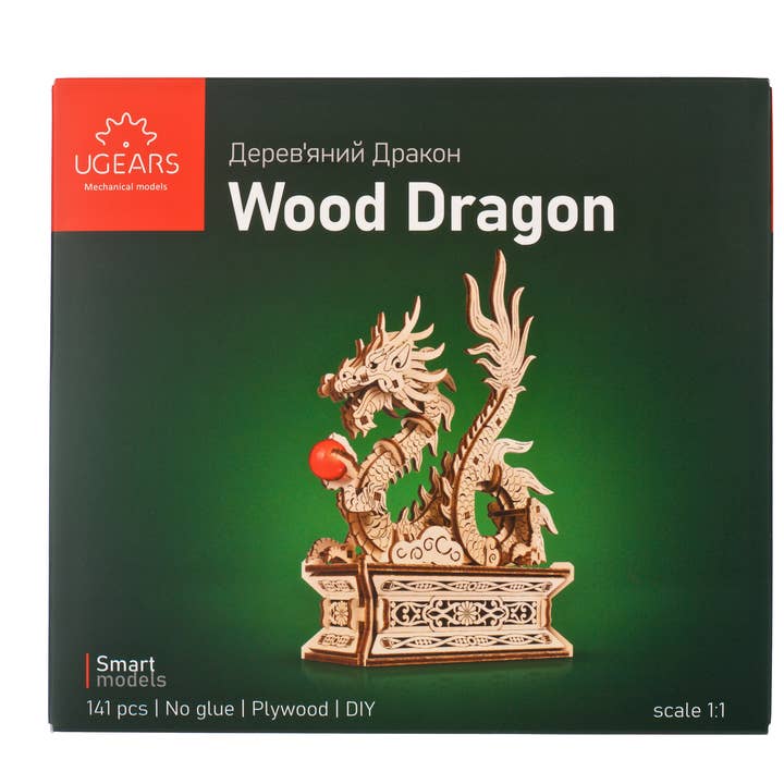 Ukidz LLC - Wholesale DIY Craft Kit - UGears Wooden Dragon -Wooden 3D Puzzles - DIY2