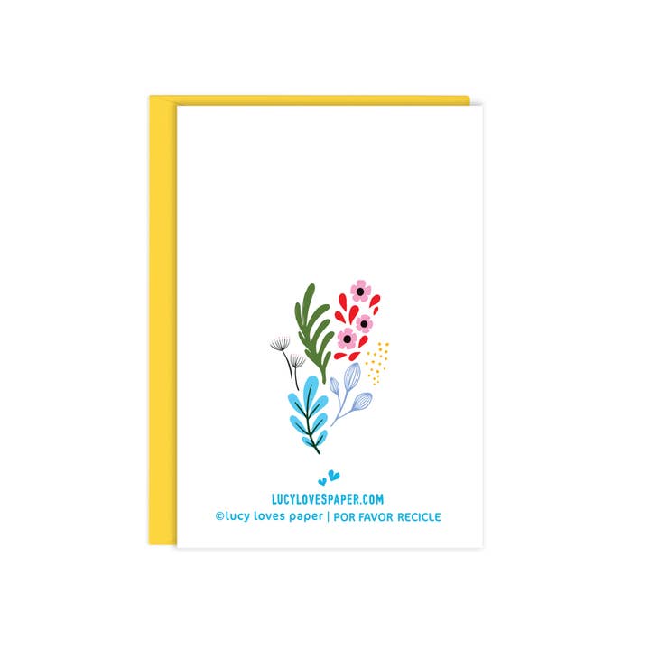 Lucy Loves Paper – wholesale Love card – Te Quiero Mucho | Enclosure Size Love Card in Spanish1