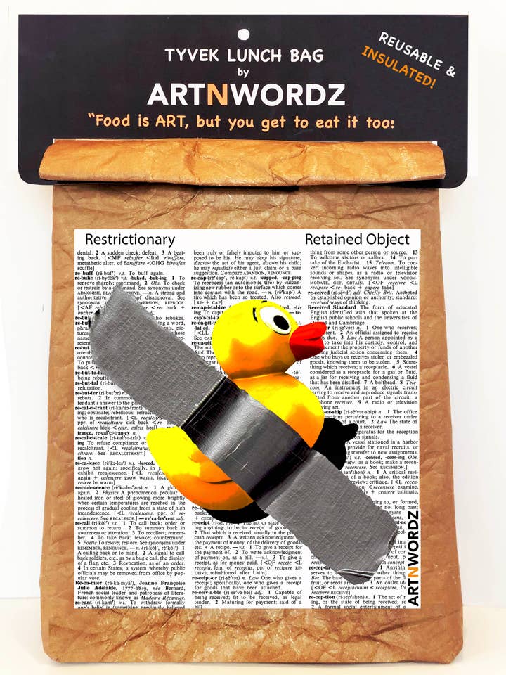 SAC À LUNCH EN TISSU DUCK TAPE pour la vente par ARTNWORDZ LLC