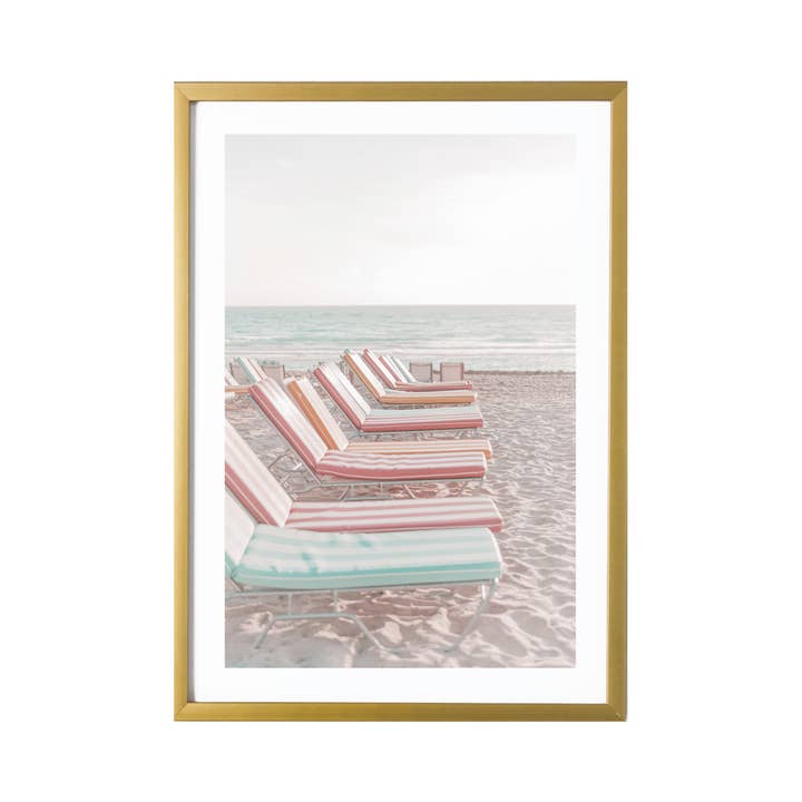 Miami Beach Wall Art Print Pastel Aesthetic Poster for wholesale by 527 Photo