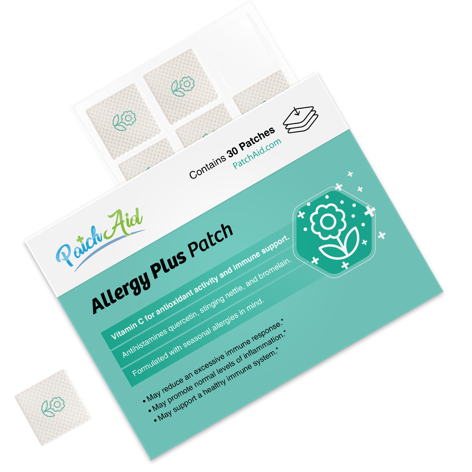 PatchAid - Vente Supplément oral/vitamine - Patch vitaminé Allergy Plus - Soulagement naturel des allergies5