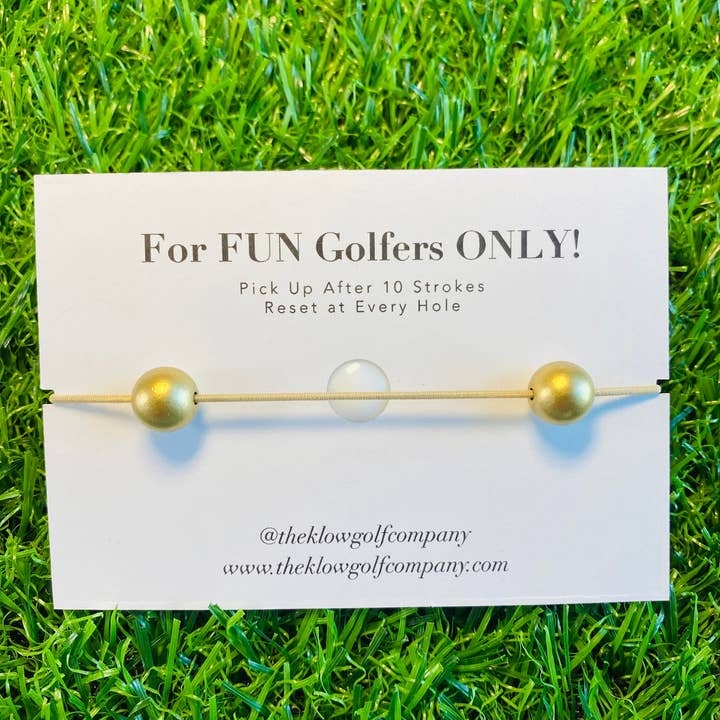 The Klow Golf Company - Vendita all'ingrosso Bracciale con perline - Bracciale contatore di colpi da golf - GOLDEN9