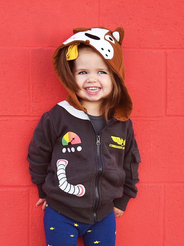 Commander Space Dog Børne 3D-hættetrøje - Begrænset udgave! for engroshandel hos Doodle Pants