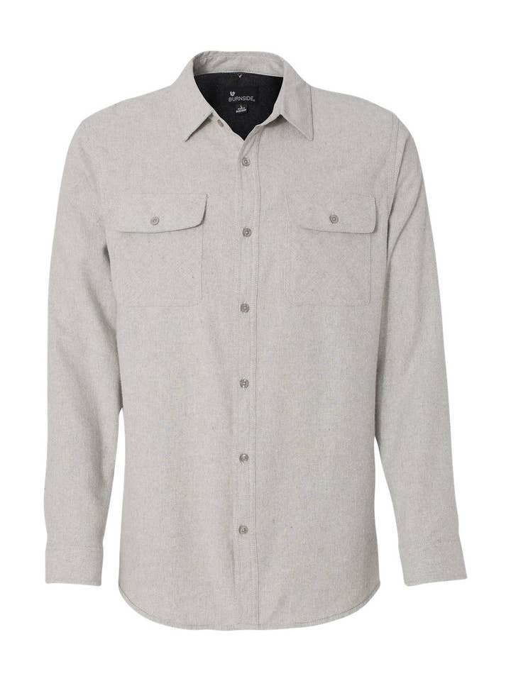 Lucky Avocado - Wholesale Button Down Shirt - Men's - Solid Long Sleeve Flannel Shirt5