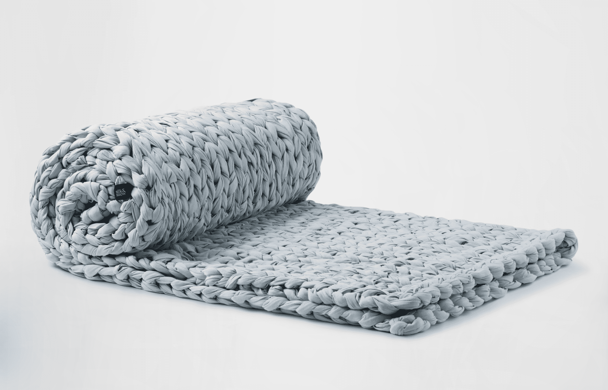 Silk & Snow - Wholesale Throw Blanket - Hand Knitted Weighted Blanket – Natural7
