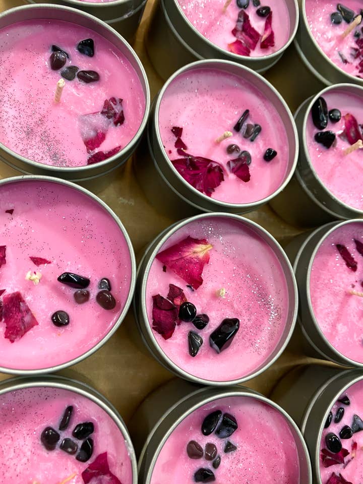 Bougie Cristal Enfant Moon pour la vente par Sapphire & Sage