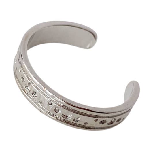 Blush & Co - Wholesale Cocktail/statement ring - Spirit Silver Toe Ring0