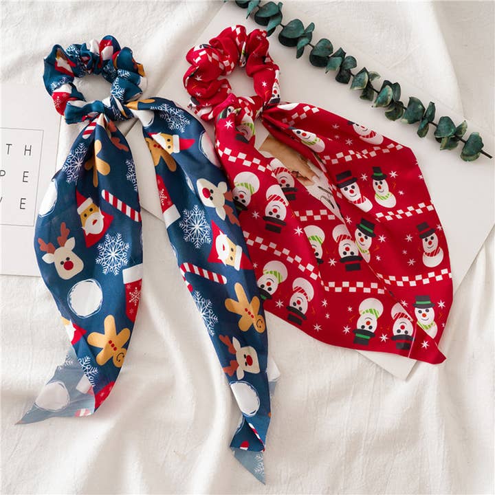 ALL-MATCH CHRISTMAS RIBBON HAIR TIE_CWAHA2936 for wholesale by DOUBLJU