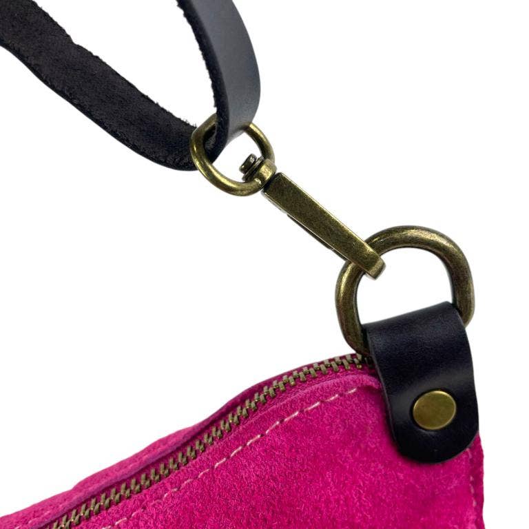 Chenson & Gorett - Wholesale Shoulder Bag - Women's - Italian Suede Leather Crossbody Bag with Zipper12