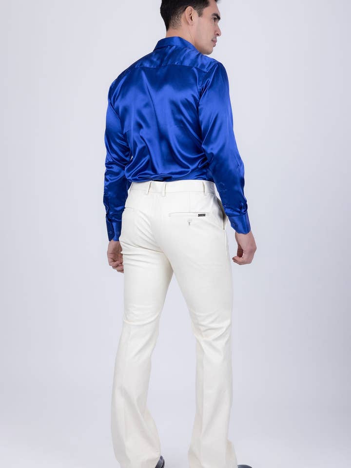 BARABAS - Wholesale Suit Set - Men's - Men's Faux Leather Notch Lapel Suit 5SU4110