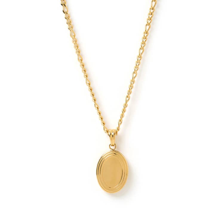 Classic Gold Locket Necklace for wholesale by Arms Of Eve