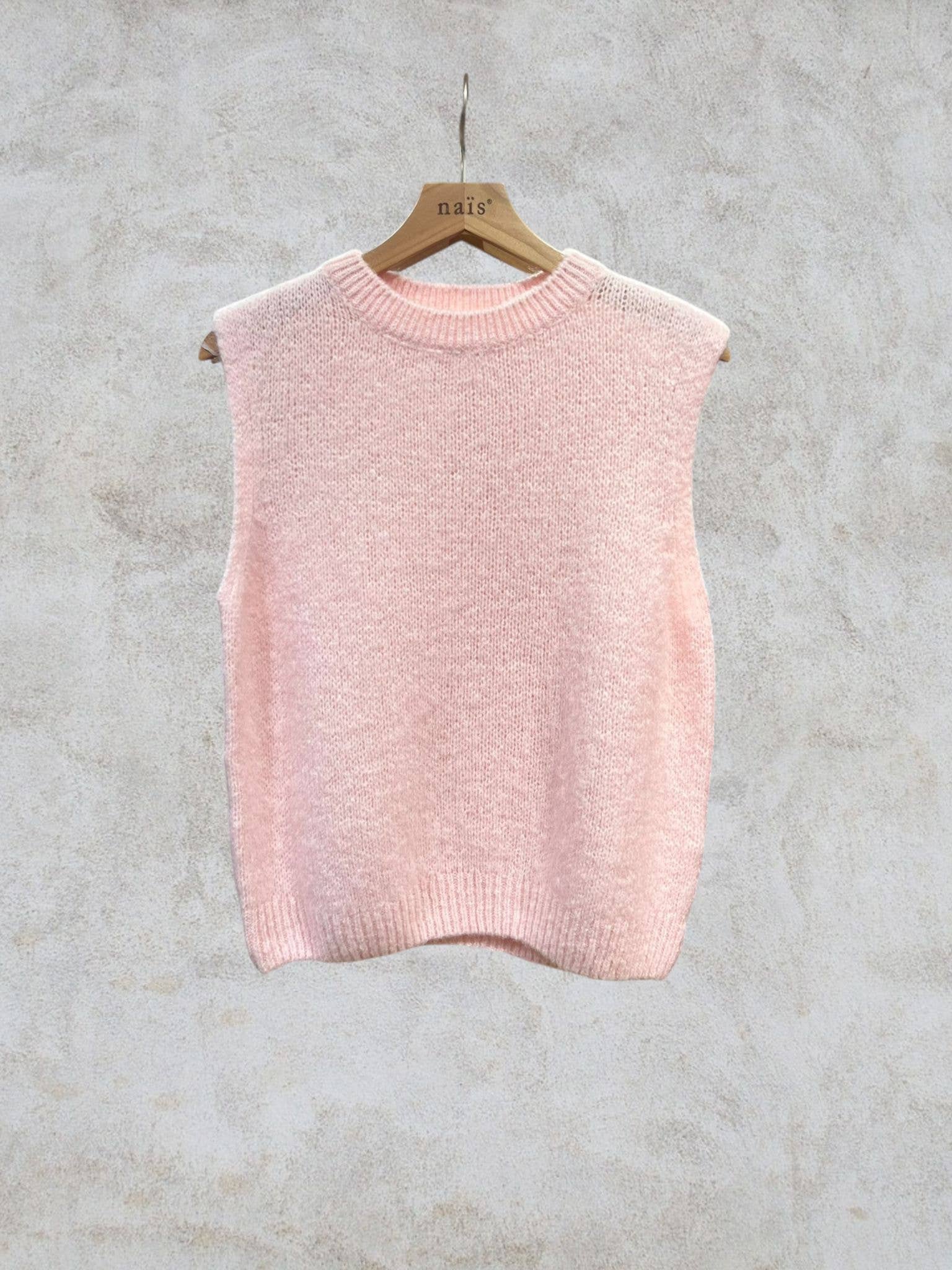 NAÏS PARIS - Wholesale Knit Sweater - Women's - Round neck sleeveless sweater in kid mohair and wool5