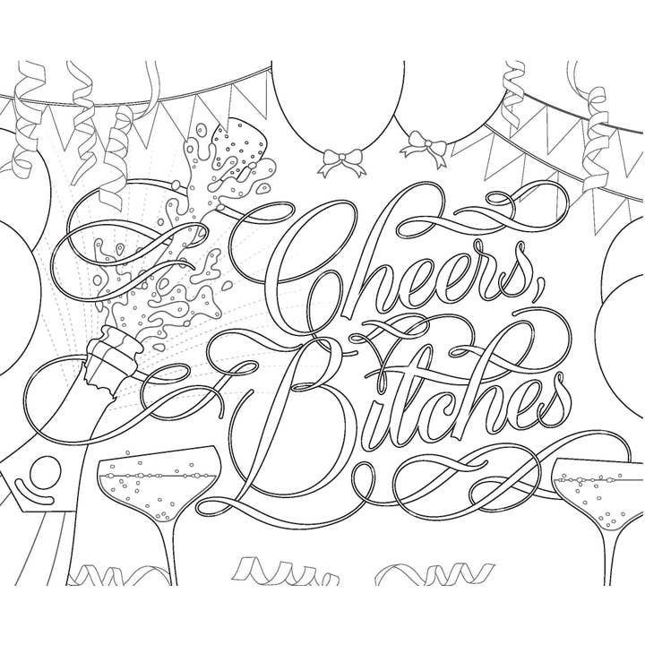 Chronicle Books - Wholesale Coloring & Activity Book - Adult - Fucking Awesome Coloring Book2