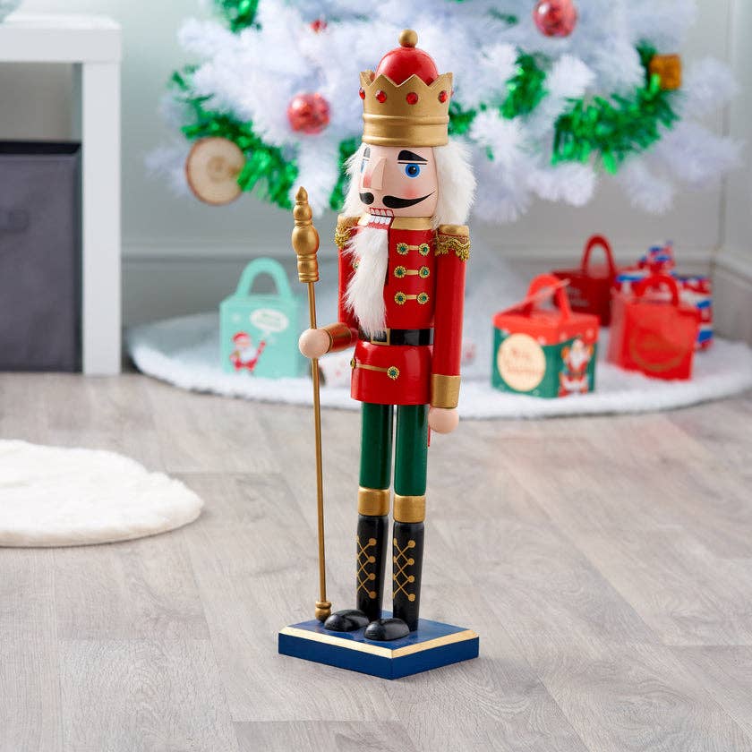 The Twiddlers – wholesale Julnötknäckare – Stor traditionell jul trä nötknäppare (20 ”/50cm) pre4