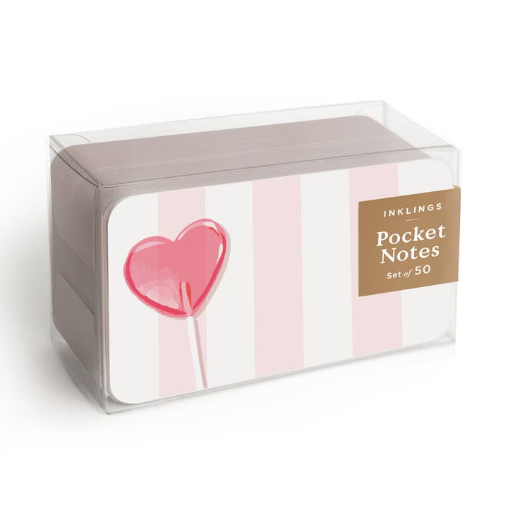 Pocket Notes™ - Heart Lollipop for wholesale by Inklings Paperie