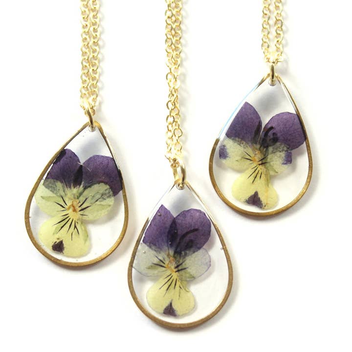 Hornveilchen Halskette für den Großhandel von Wild Poppy