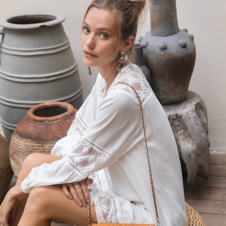 Hiawatha Feather Wallet Antique Tan for wholesale on Faire