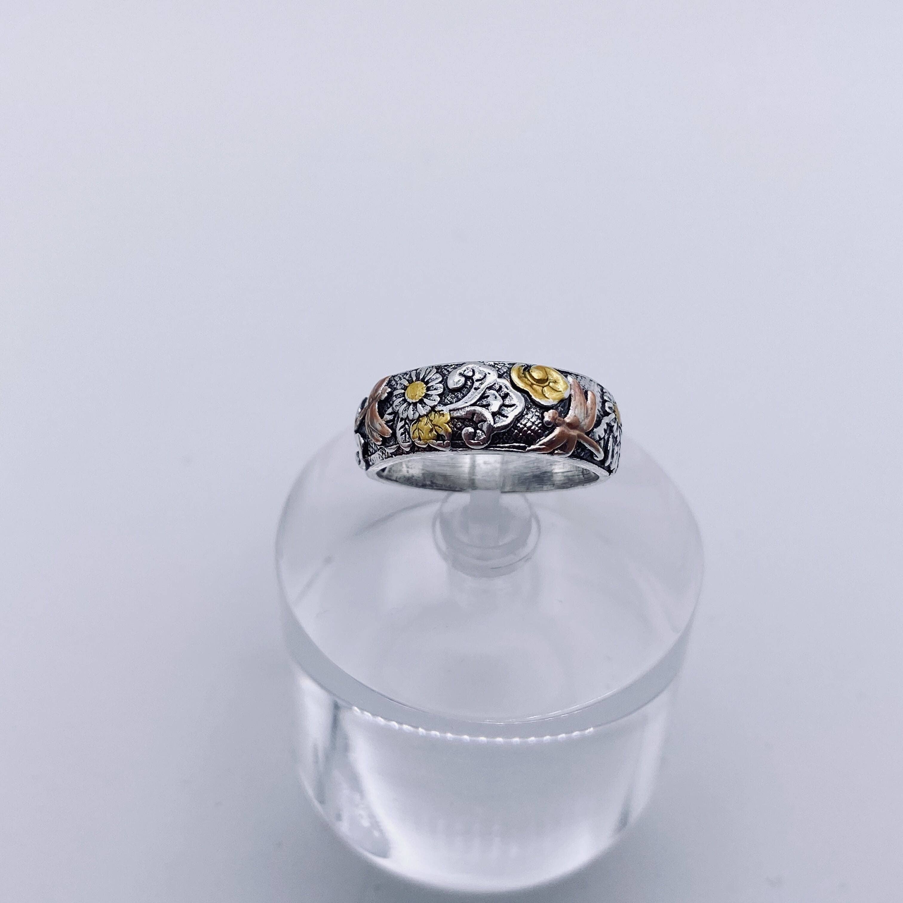 Mio Queena - Wholesale Cocktail/Statement Ring - Retro Dragonfly Carved Ring0