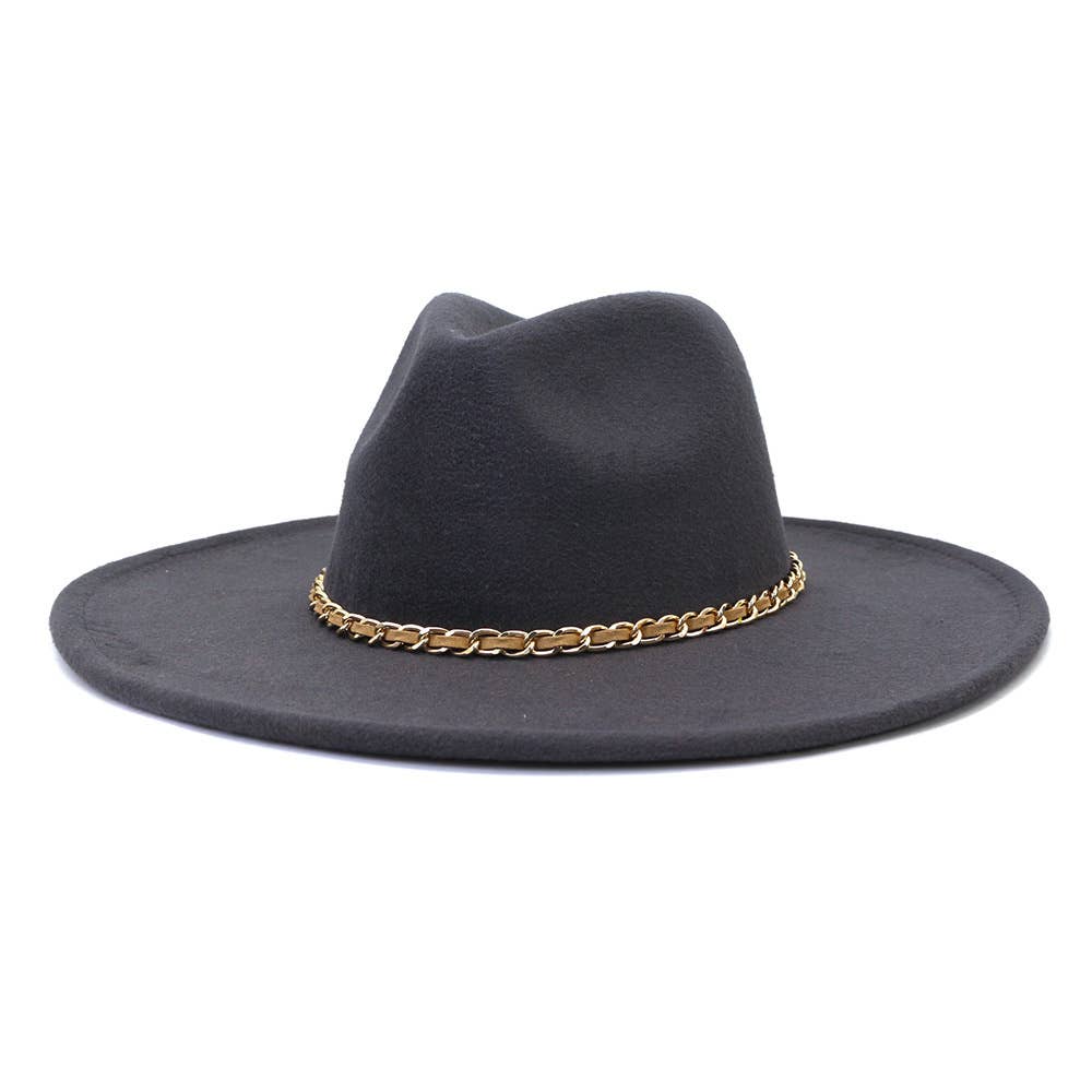 Suzie Q USA - Wholesale Fedora - Women's - Camel Chain Big Brim Peach Heart Top Hat11