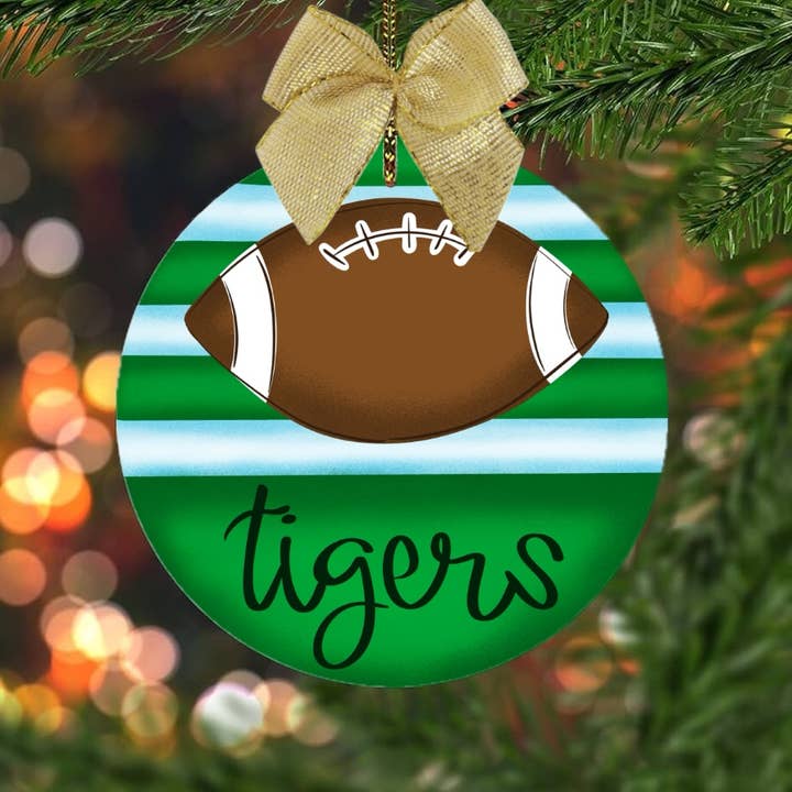 on the Bayou - Wholesale Ornament - Custom football High school mascot Christmas ornaments 2