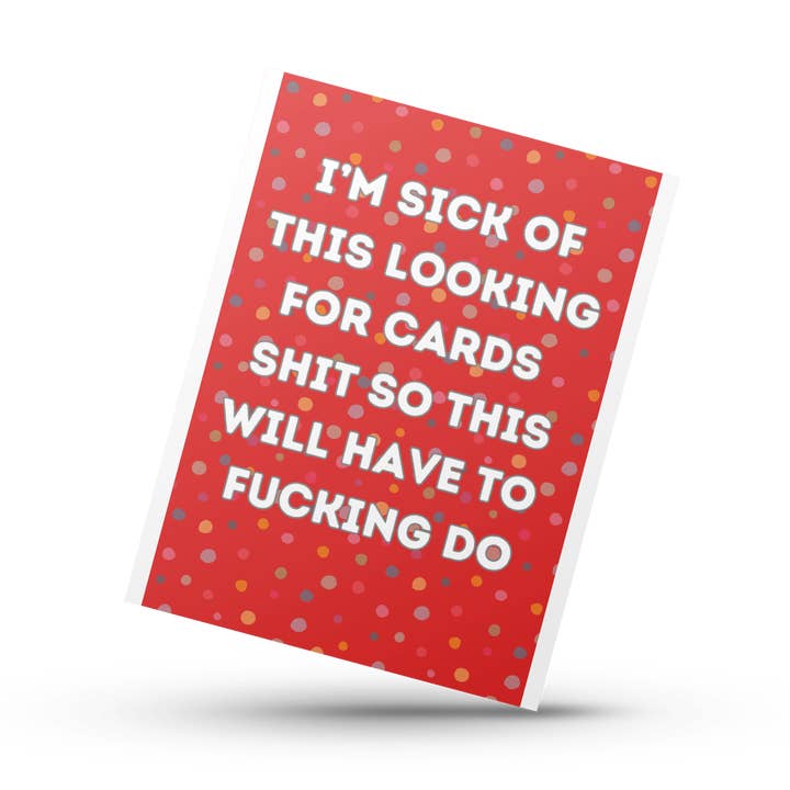 Cartolina di auguri di buon compleanno rude e divertente per la vendita all'ingrosso da parte di Lunabuloona