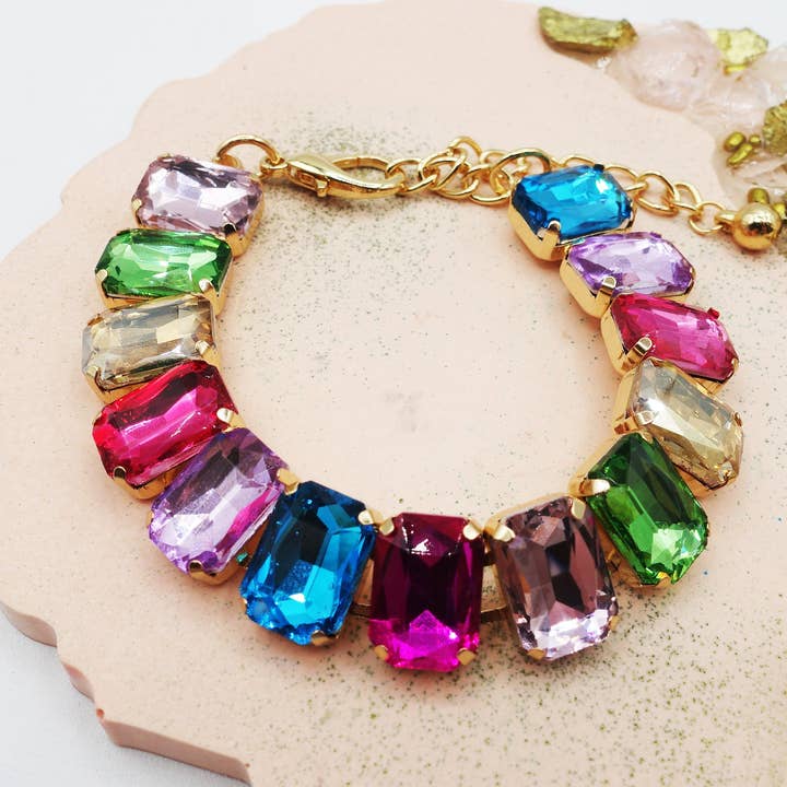 Daemon srls - Wholesale Link & Chain Bracelet - Bracciale MARGOT 2.0 con pietre sfaccettate - LUCE COLLECTION6