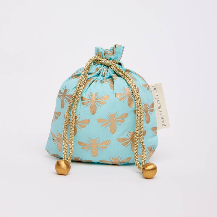 Paper Mirchi - Wholesale Gift Bag - Reusable Fabric Gift Bags Double Drawstring- 2024 Collection